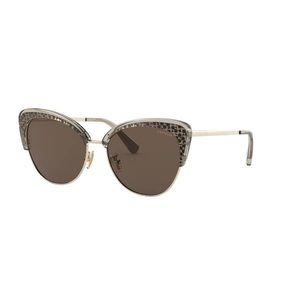 Coach shiny light gold cat eye sunglasses woman